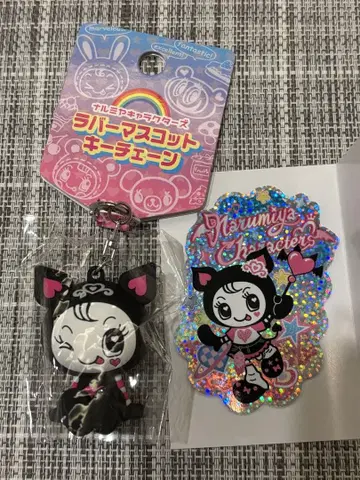 나루미야 캐릭터 러버 마스코트 키체인 테빌리 스티커