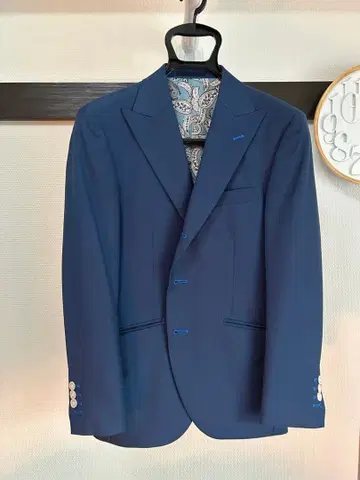 PRIVE 네이비 테일러드 자켓