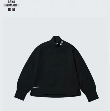 미사용 택 포함 UNIQLO 안야 힌드마치 캐시미어 하이넥 스웨터
