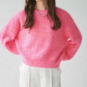 루니 리본얀 니트 풀오버