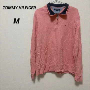 TOMMY HILFIGER [ M ] 핑크 긴팔 피케 셔츠