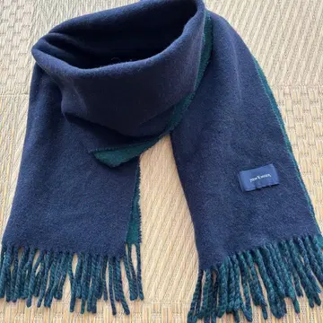 NEW YORKER 다크 그린 네이비 2way 머플러