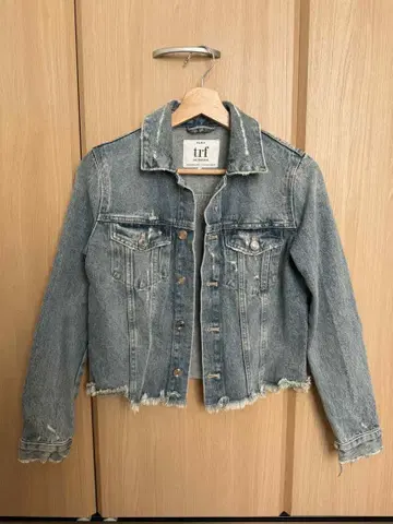 ZARA trf 데님 자켓 라이트 블루