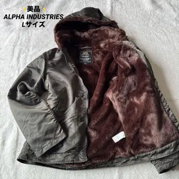 새상품급 ALPHA INDUSTRIES 나일론 자켓 L 카키