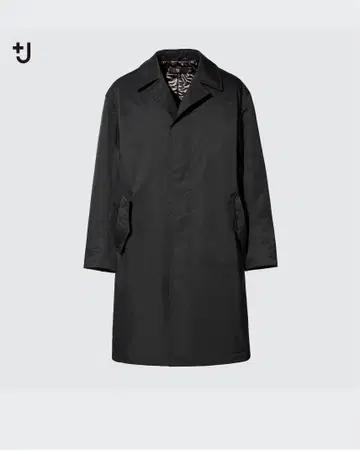 블랙 스텐카라 코트