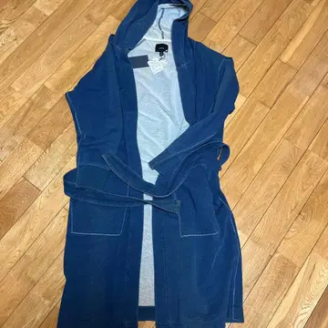 obiekt 후드 부착 가디건 M 네이비