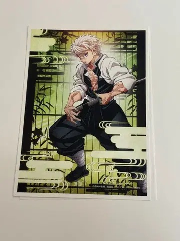 귀멸의 칼날 티저 비주얼 캐릭터 파인 그래프 시나즈가와 사네미