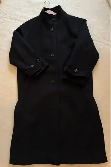 Discoat 블랙 롱 코트