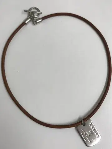 랄프 로렌 가죽 목걸이 초커 T. 1746