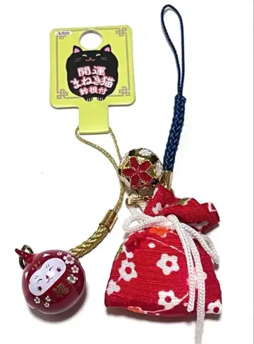 개운 마네키네코 방울 장식 키링 향주머니 2개 세트