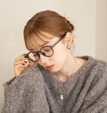 hinari 클리어 렌즈 안경 그레이 미사용 새상품