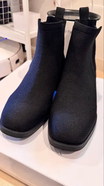 스퀘어토 발수 가공 앵클 첼시 부츠