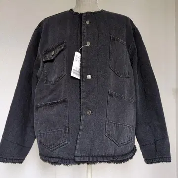 다크 그레이 데님 자켓 리버서블
