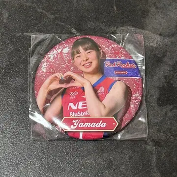 여자 배구 NEC 레드 로케츠 가와사키 가챠 캔뱃지 야마다 니치카