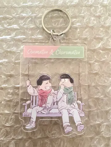 오소마츠 6쌍둥이 콜라보 카페본점 BLANC 페어 아크릴 키링 속도마츠