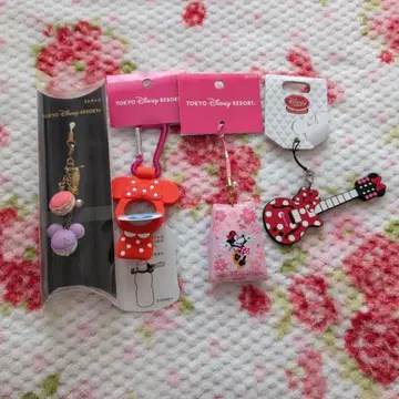 디즈니 미니 스트랩 보틀 키링 세트