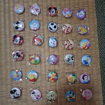디즈니 핀 배지 세트 30개