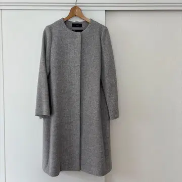 SHIPS [ 38 ] MANTECO 노카라 그레이 울 혼방 코트