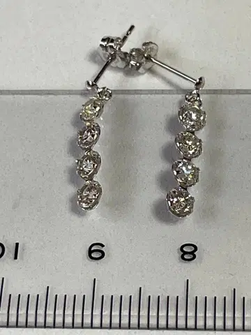 K14 크리스탈 롱 귀걸이