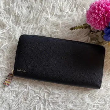 초초레어 Paul Smith 지퍼 스트로우 그레인 장지갑