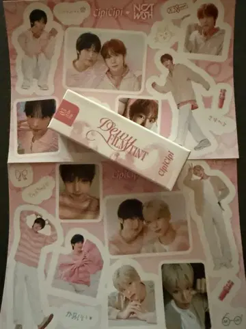 Cipicipi NCT WISH 스티커와 틴트 미개봉