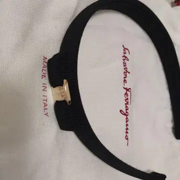Ferragamo 블랙 헤어밴드 머리띠