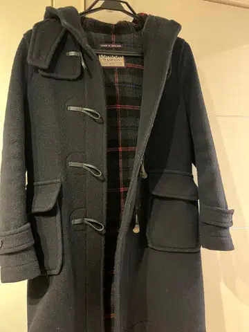 LONDON Tradition 네이비 더플 코트