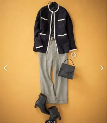 23구 안즈 씨 착용 미니 부클레 니트 자켓 38