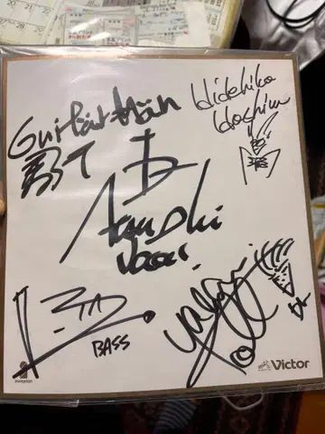 [ 새상품급 ] BUCK-TICK 사인 색지