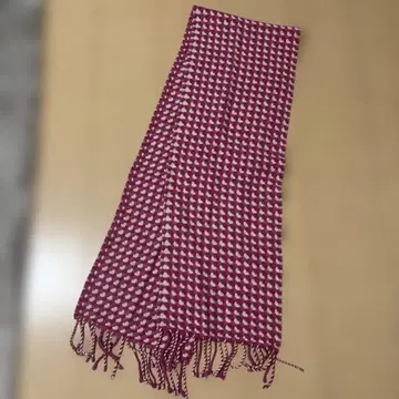 새상품급 CHARTER CLUB 캐시미어 100% 하트 머플러 핑크