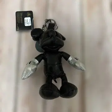 홍콩 디즈니 15주년 기념 블랙 미키 봉제 인형 키링