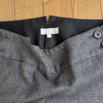 마가렛 하우엘 그레이 와이드 팬츠 하이웨스트