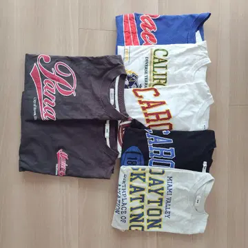 캐주얼 프린트 T셔츠 세트