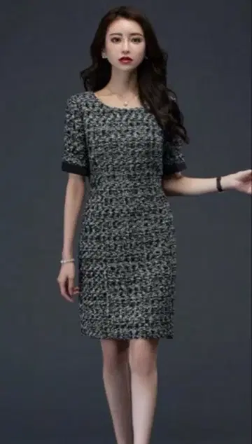 emiriawiz 마리아 켄트 트위드 원피스 새상품급