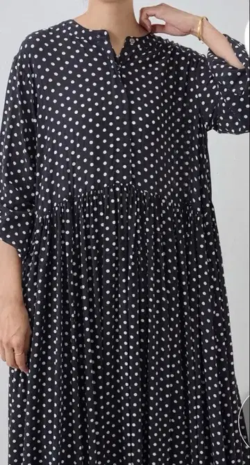 BEARDSLEY(비어즐리) 도트 개더 원피스