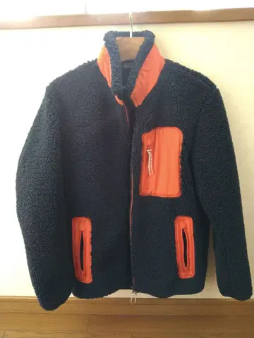 유니클로 남성용 플리스 보아 자켓 네이비