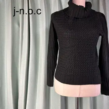j-n.o.c 블랙 터틀넥 니트 스웨터 캐주얼
