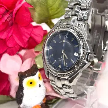 작동품 레뷰 토멘 스트림라인 블루 다이얼 남성용 손목시계