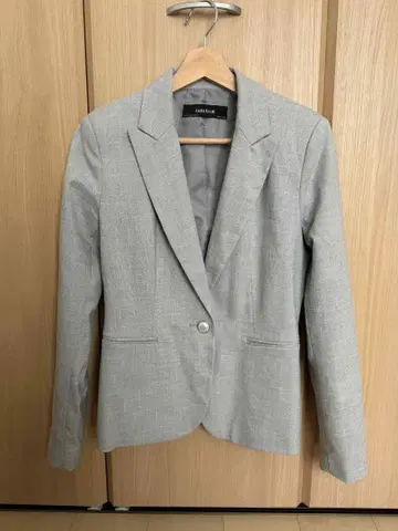 ZARA BASIC 그레이 싱글 버튼 자켓