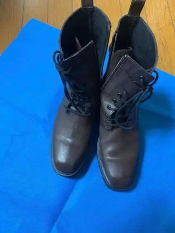 RABOKIGOSHI WORKS 브라운 레이스업 부츠 23