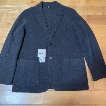 새상품 UNIQLO C 니트 자켓 M 사이즈 그레이