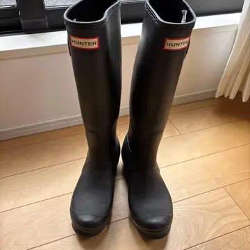 HUNTER 블랙 장화/레인부츠