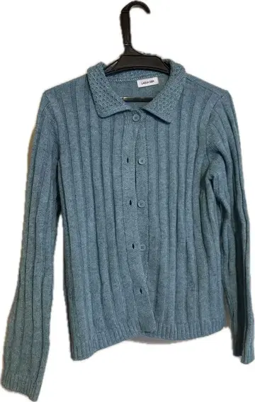 LAGUA GEM 리브 스웨터 라이트 블루