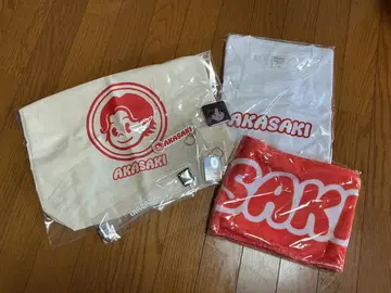 AKASAKI 토트백 T셔츠 배지 세트