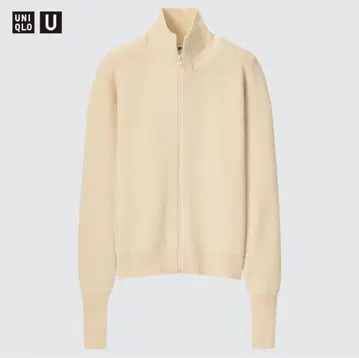 명작 UNIQLO U 메리노 블렌드 풀 집업 스웨터 드라이버즈 니트