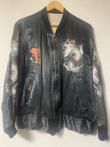 80s~90s 베트남 자켓 수베니어 자켓 레드 데빌 리버서블