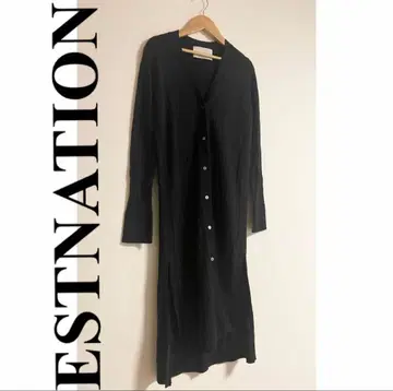 ESTNATION 블랙 긴팔 가디건