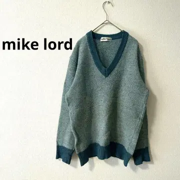 마이크 로드 V넥 스웨터 그린 온워드