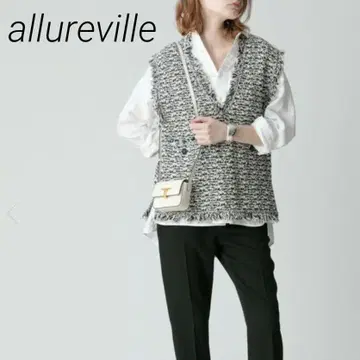 알아바일 부클레 자카드 니트 지레 베스트