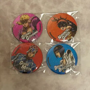 죠죠의 기묘한 모험 황금의 바람 캔뱃지 죠르노 나란차 구이도